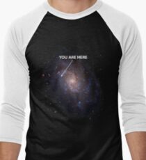 You Are Here Universe Galaxy Men's Baseball ¾ T-Shirt