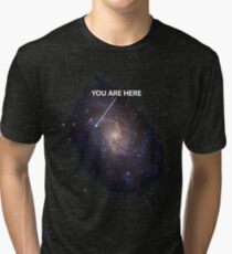 You Are Here Universe Galaxy Tri-blend T-Shirt