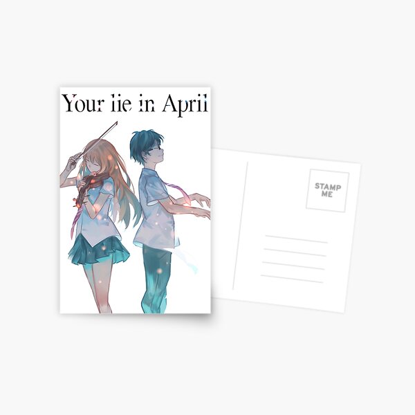 Shigatsu wa kimi no uso Postcard for Sale by xAurom