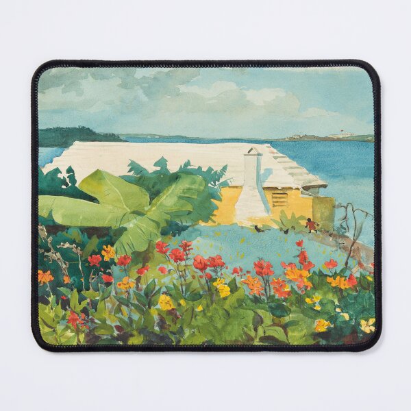 Item preview, Flower Garden and Bungalow, Bermuda (1899) Winslow Homer designed and sold by unsung.art [].