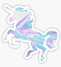 Pegatina Sin borde Holo Unicornio