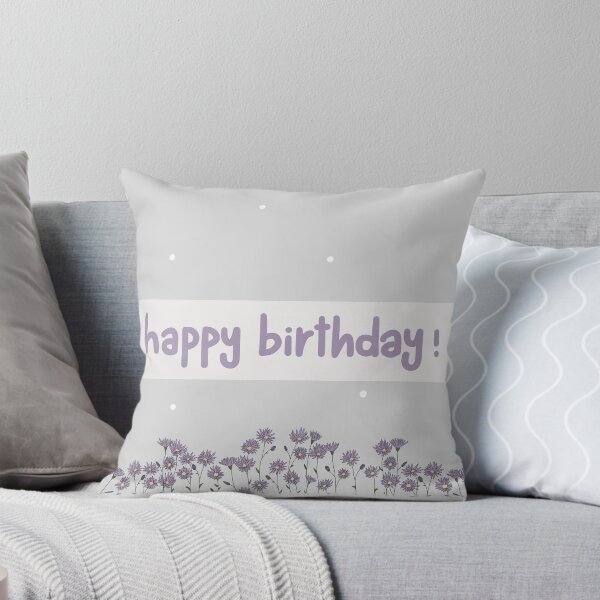 Item preview, Happy Birthday - Asters (Design 2) designed and sold by clumsyPINK.