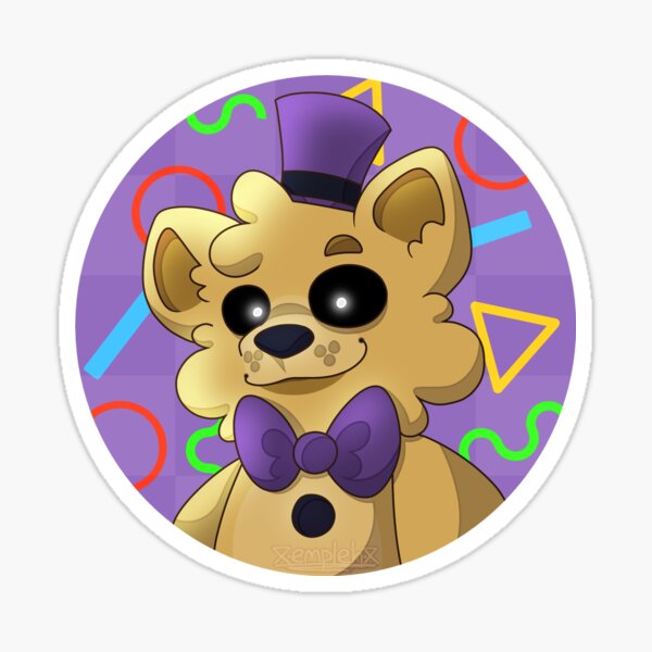 FNAF Golden Fredbear Art Print by Bloo McDoodle