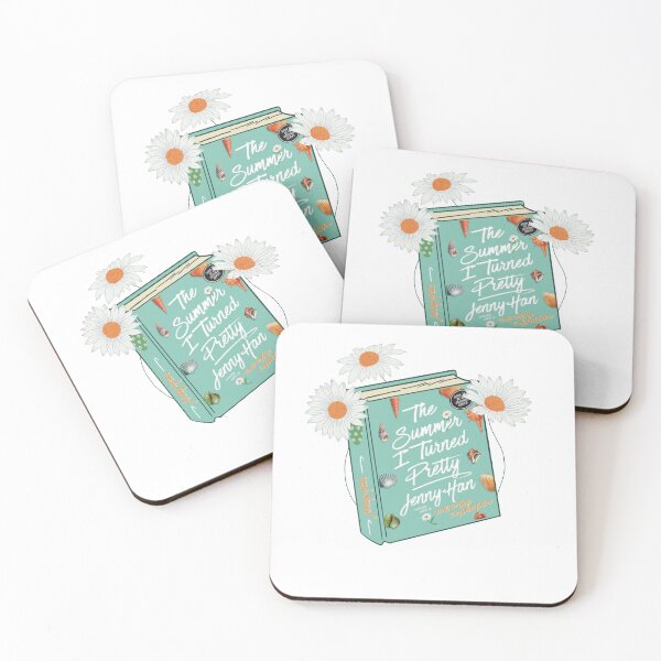 Item preview, The summer I turned pretty book cover with flowers designed and sold by Tessa Van Vooren.