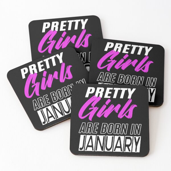 Item preview, Pretty Girls Are Born In January Funny Birthday Quote designed and sold by BK-Fishing.