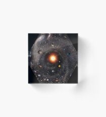Hexagonal View of the Universe (original colors) Acrylic Block