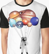 Astronaut Balloons Graphic T-Shirt