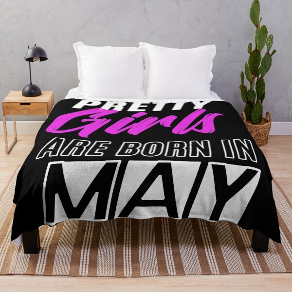 Item preview, Pretty Girls Are Born In May Funny Birthday Quote designed and sold by BK-Fishing.