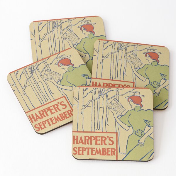 Item preview, HARPER'S SEPTEMBER 1895 Vintage Magazine Placard Poster by Edward Penfield designed and sold by retroposters.