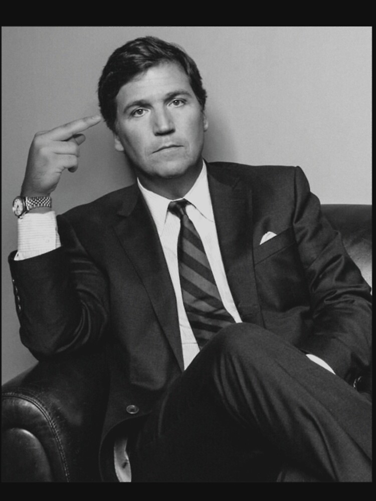 "Tucker Carlson Middle Finger Classic " Tshirt for Sale by