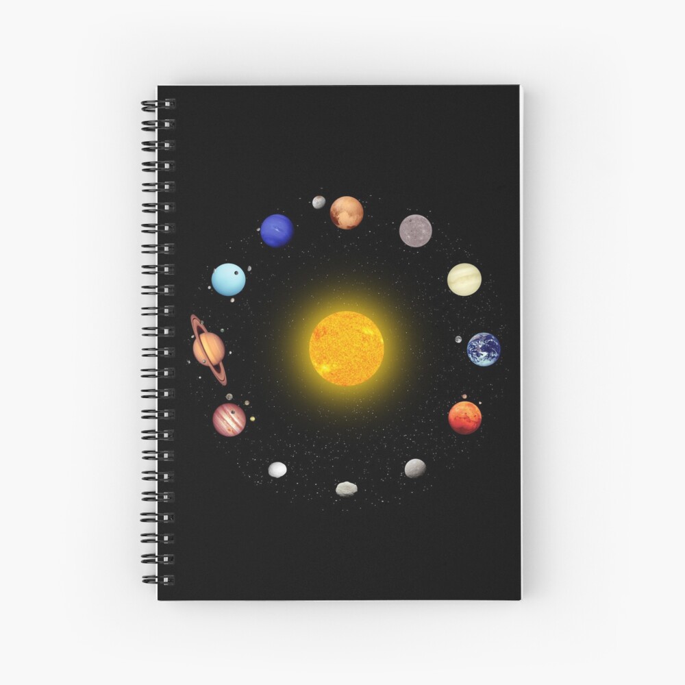 Space Pattern Spiral Notebook