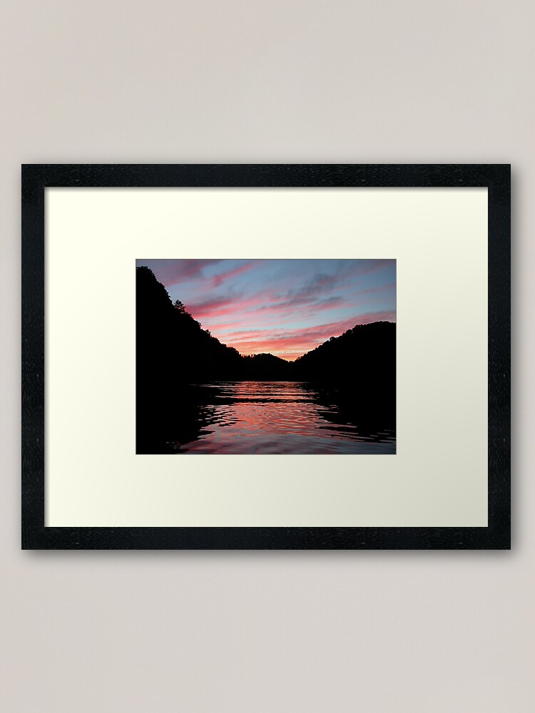 Alternate view of Center Hill Sunset Framed Art Print