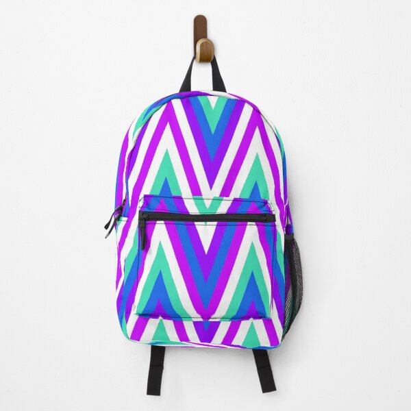 Item preview, Chevron Design In Purple Blue Aqua Zigzags designed and sold by taiche.