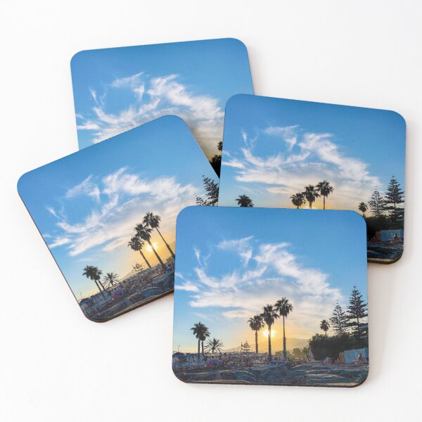 Item preview, Summer Sunset Sky Palms Silhouette Beach Italy designed and sold by eleonoraingrid.