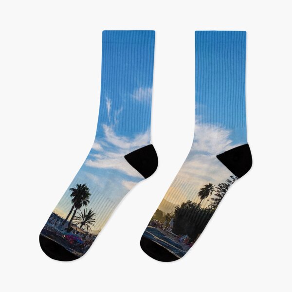 Item preview, Summer Sunset Sky Palms Silhouette Beach Italy designed and sold by eleonoraingrid.