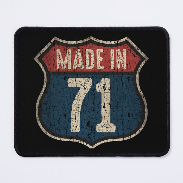 Item preview, Vintage 1971 Truck Driver Birthday 51 Years Old Interstate Shield designed and sold by MintaApparel.