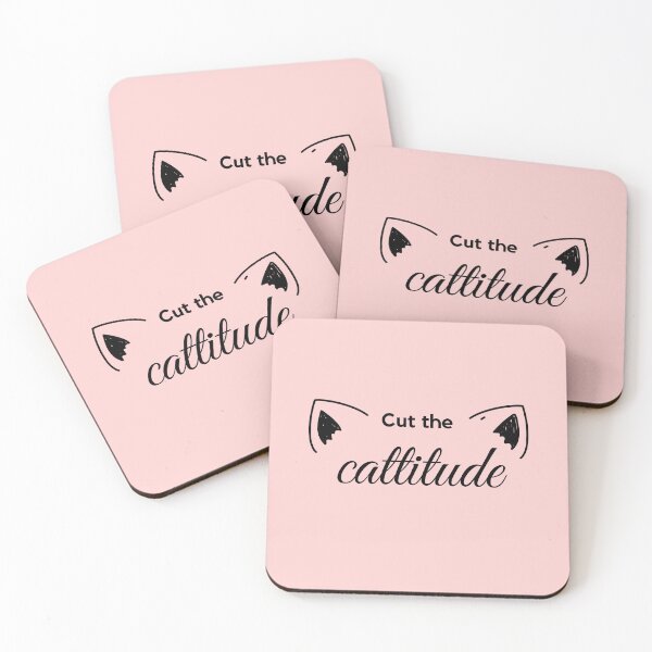 Item preview, Cut the Cattitude - Cat Puns designed and sold by ZeeshanDesignz.