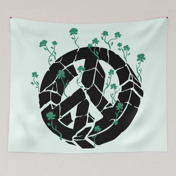 Item preview, Overgrown Ruined Peace Symbol Green designed and sold by everything4eva.