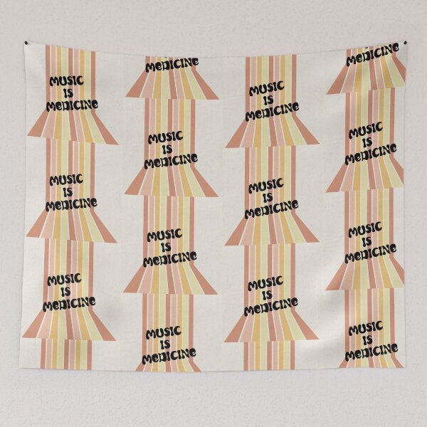 Item preview, music is medicine...retro typeface designed and sold by Art-shia.