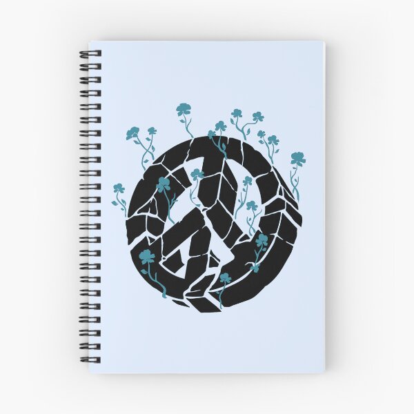 Item preview, Overgrown Ruined Peace Symbol Blue designed and sold by everything4eva.