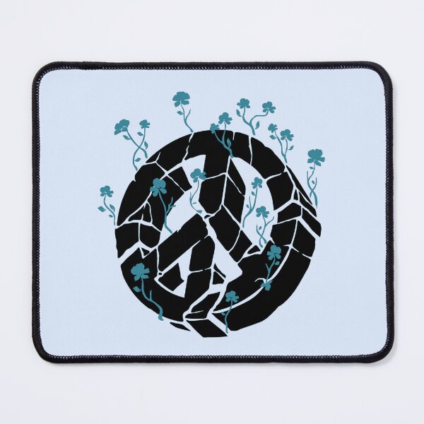 Item preview, Overgrown Ruined Peace Symbol Blue designed and sold by everything4eva.