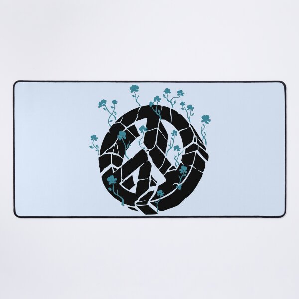 Item preview, Overgrown Ruined Peace Symbol Blue designed and sold by everything4eva.
