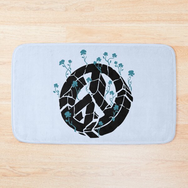Item preview, Overgrown Ruined Peace Symbol Blue designed and sold by everything4eva.