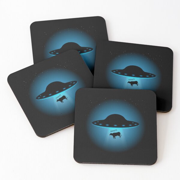 Item preview, Cow Abduction UFO Aliens designed and sold by Teenker.