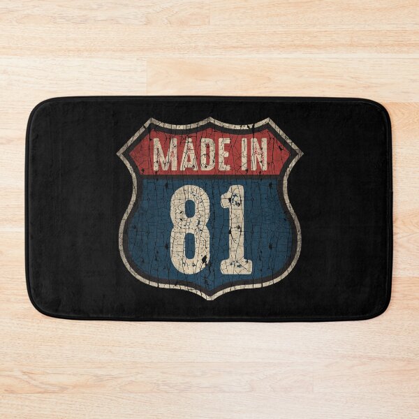Item preview, Vintage 1981 Trucker Birthday 41 Years Old Interstate Shield designed and sold by MintaApparel.