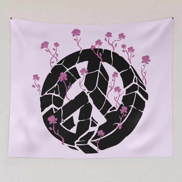 Item preview, Overgrown Ruined Peace Symbol Purple designed and sold by everything4eva.