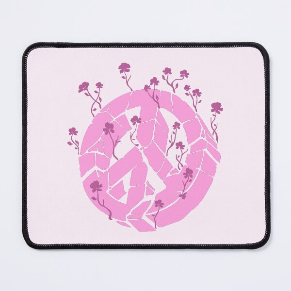 Item preview, Overgrown Ruined Peace Symbol Pink designed and sold by everything4eva.