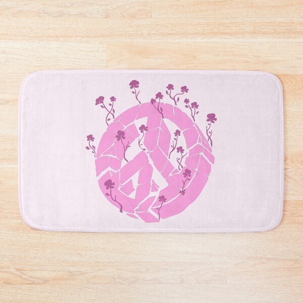 Item preview, Overgrown Ruined Peace Symbol Pink designed and sold by everything4eva.