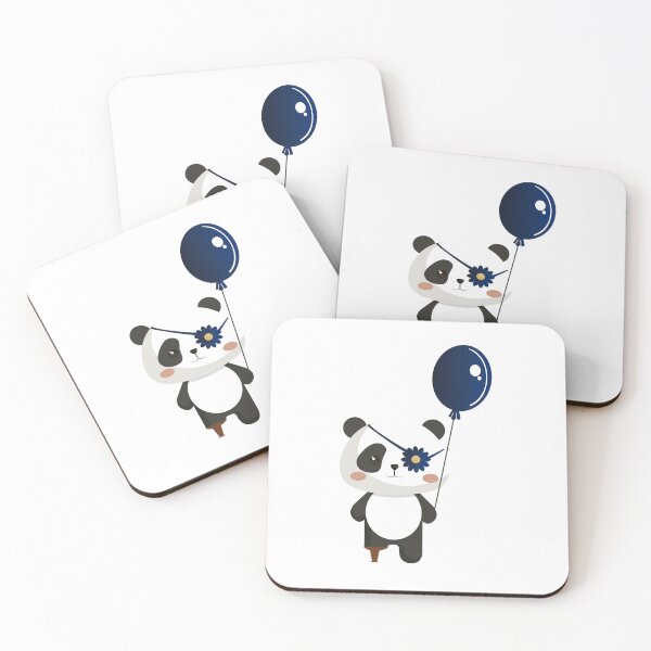 Item preview, Pirate Panda bear with wooden peg leg, flower eye patch and balloon designed and sold by CarolinaReina.