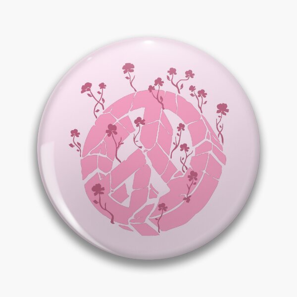 Item preview, Overgrown Ruined Peace Symbol Pink designed and sold by everything4eva.