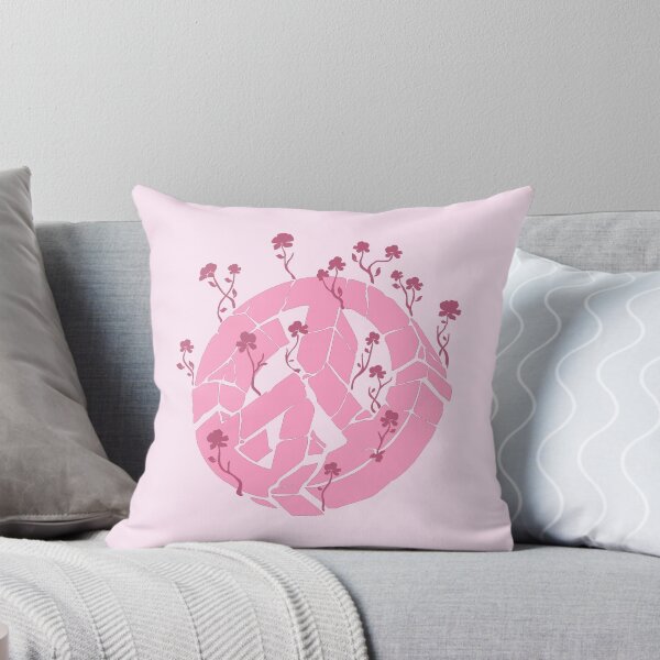 Item preview, Overgrown Ruined Peace Symbol Pink designed and sold by everything4eva.