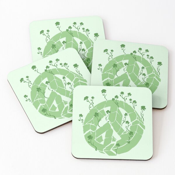 Item preview, Overgrown Ruined Peace Symbol Green designed and sold by everything4eva.