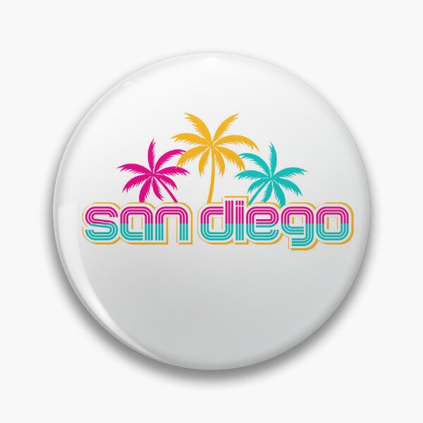 Item preview, San Diego California Baseball Tee Shirt City Palm Trees Pink Gold Mint Men Women Unisex TShirt Top Stickers Pillows Cap Designs designed and sold by aqualiontees.