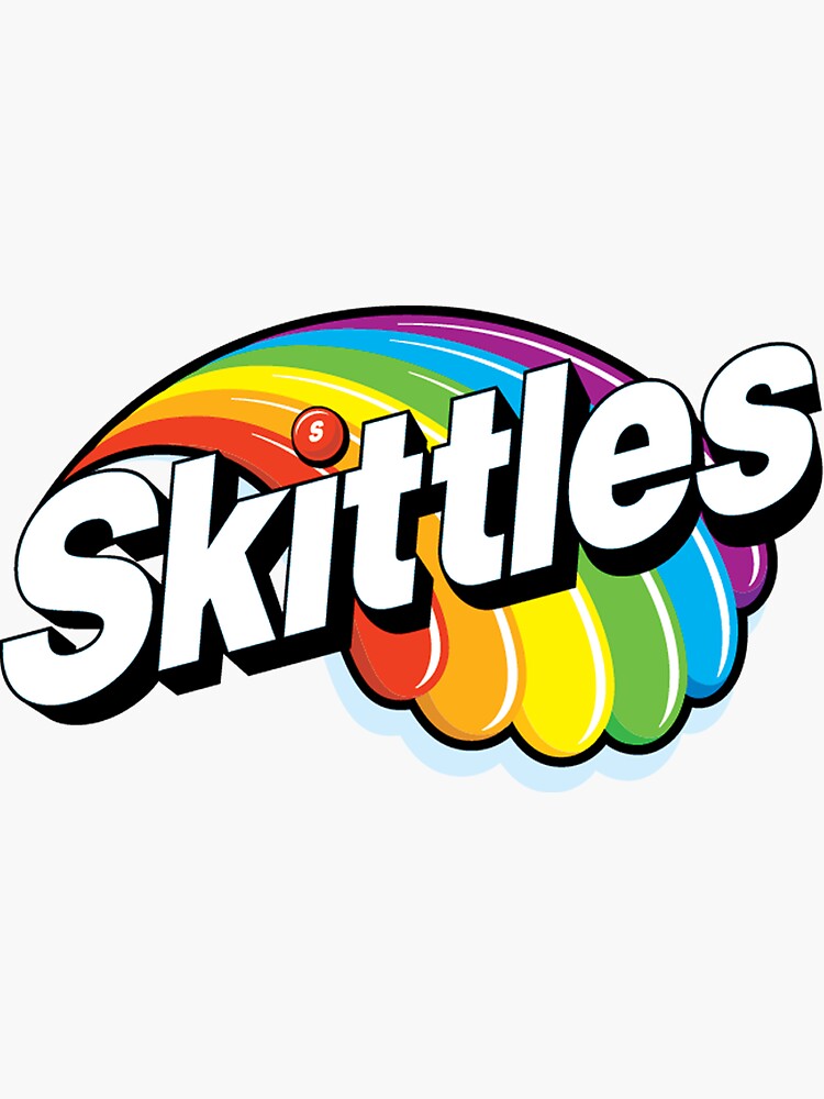 Skittles Logo Sticker by Specialstace83 Redbubble