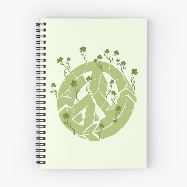 Item preview, Overgrown Ruined Peace Symbol Khaki designed and sold by everything4eva.