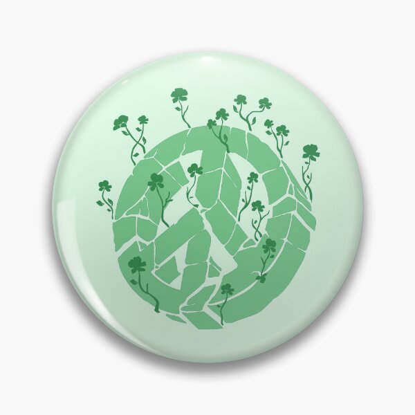 Item preview, Overgrown Ruined Peace Symbol Green designed and sold by everything4eva.