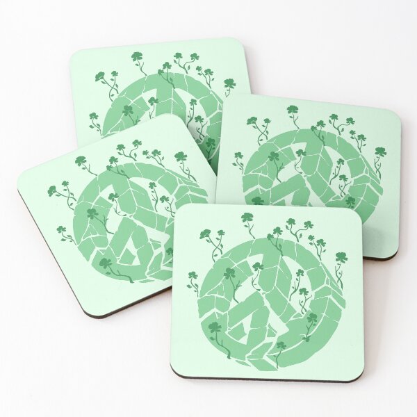 Item preview, Overgrown Ruined Peace Symbol Green designed and sold by everything4eva.