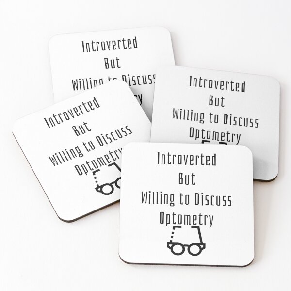 Item preview, Introverted But Willing to Discuss Optometry Funny T-shirt men gift women gift designed and sold by InnovantDesigns.