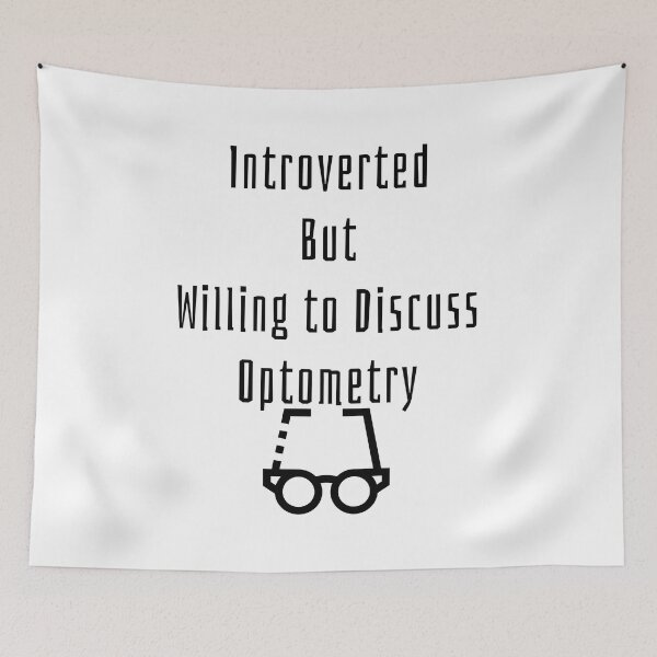 Item preview, Introverted But Willing to Discuss Optometry Funny T-shirt men gift women gift designed and sold by InnovantDesigns.