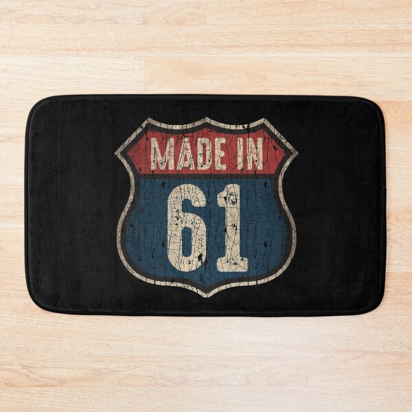 Item preview, Vintage 1961 Trucker Birthday 61 Years Old Interstate Shield designed and sold by MintaApparel.