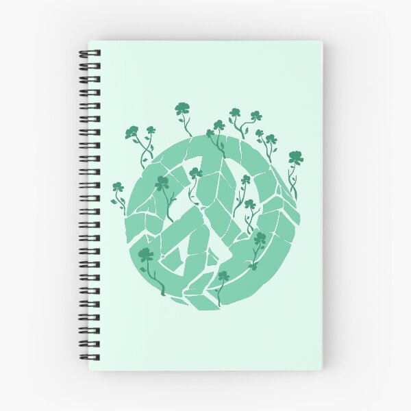Item preview, Overgrown Ruined Peace Symbol Turquoise designed and sold by everything4eva.