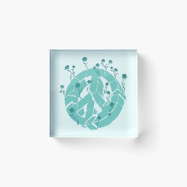 Item preview, Overgrown Ruined Peace Symbol Blue designed and sold by everything4eva.