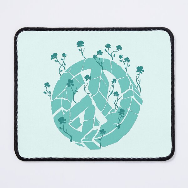 Item preview, Overgrown Ruined Peace Symbol Blue designed and sold by everything4eva.