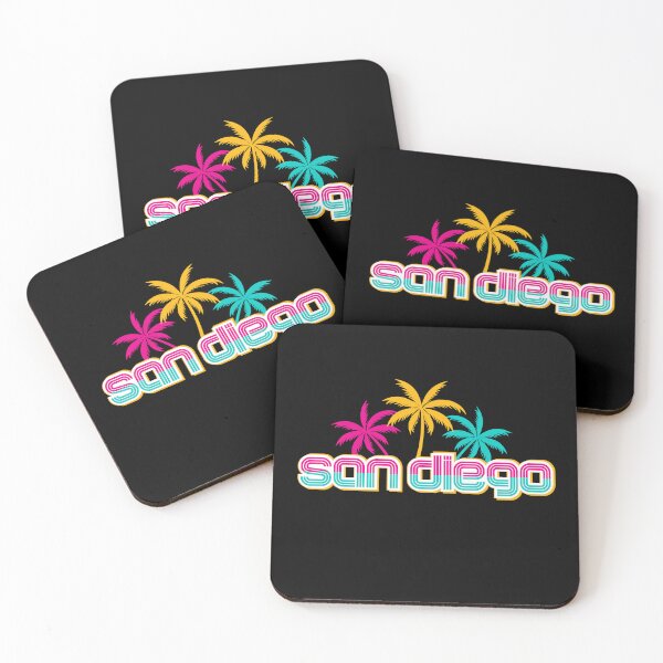 Item preview, San Diego California Baseball Tee Shirt City Palm Trees Pink Gold Mint Men Women Unisex TShirt Top Stickers Pillows Cap Designs designed and sold by aqualiontees.