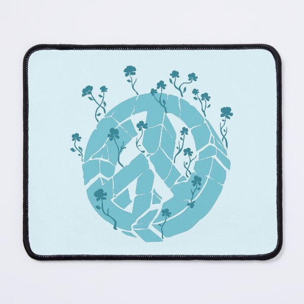 Item preview, Overgrown Ruined Peace Symbol Blue designed and sold by everything4eva.