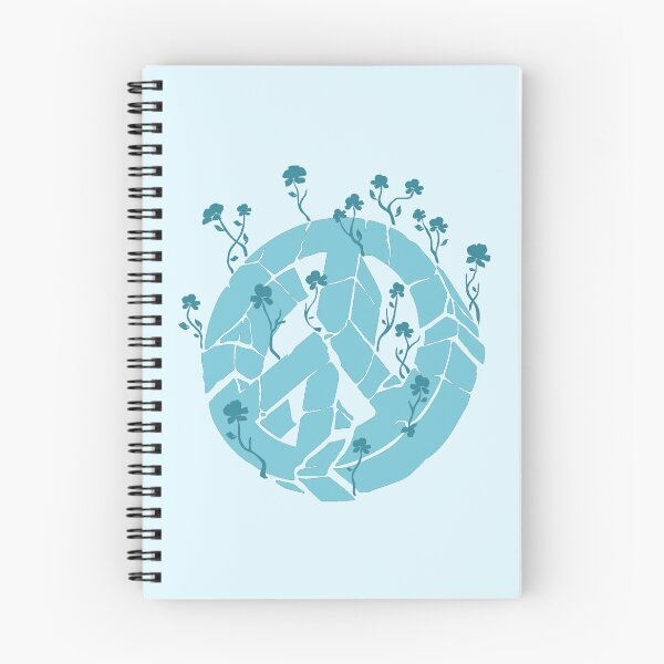 Item preview, Overgrown Ruined Peace Symbol Blue designed and sold by everything4eva.